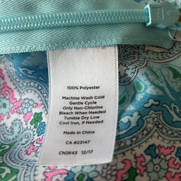 Talbots Colorful Paisley Bell Sleeve V Neck Back Top Size XS - Picture 5 of 10